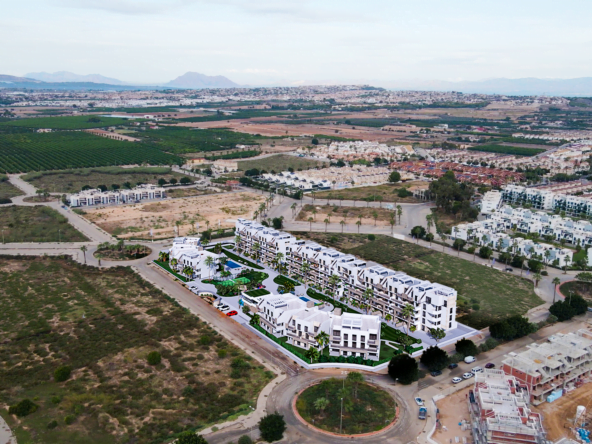 Aerial view showing location Area Beach III - render