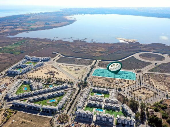 Aerial view showing location Area Beach III