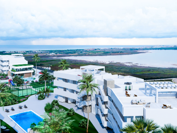 Aerial view showing location Area Beach III - render 2